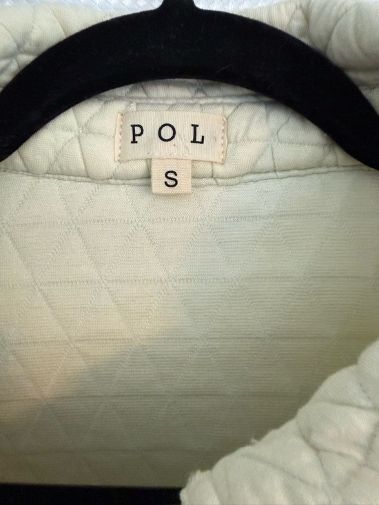 POL quilted patchwork fray  Jacket Waffle Knit-S - Picture 2 of 5